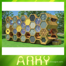 outdoor school playground honeycomb climbing equipment